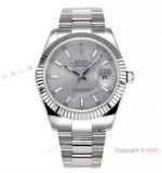 Super Clone Rolex Datejust ii JVS Cal.3235 Silver Dial Oyster watch &72 Power Reserve